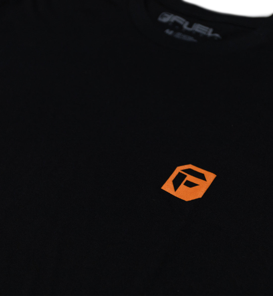 Men's Fuel HAZARD Short Sleeve Tee featuring a bold graphic design in black and yellow on a gray background.