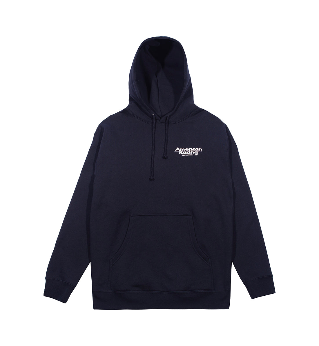 American Racing SEAL Pullover Hoodie in navy blue with front logo design.