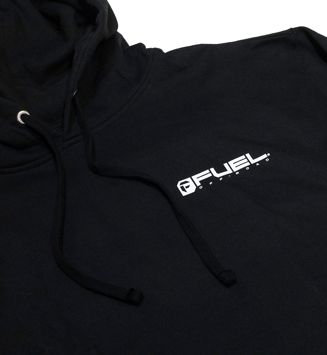 Fuel MALL CRAWL Pullover Hoodie in dark gray, featuring a front pocket and adjustable hood with drawstrings.