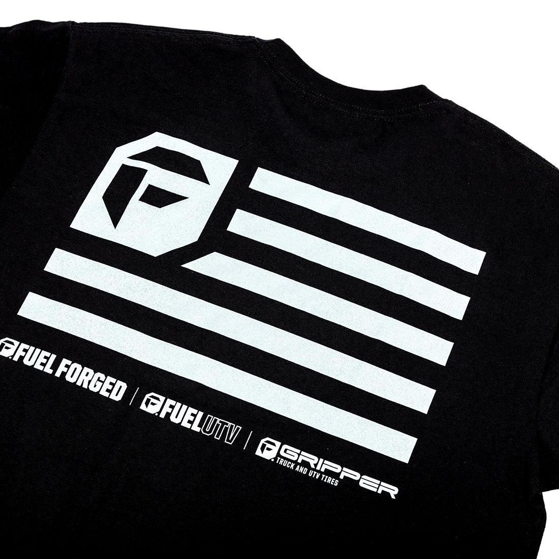 Red Fuel 'MERICA short sleeve tee with a bold white graphic print featuring an eagle and stars.