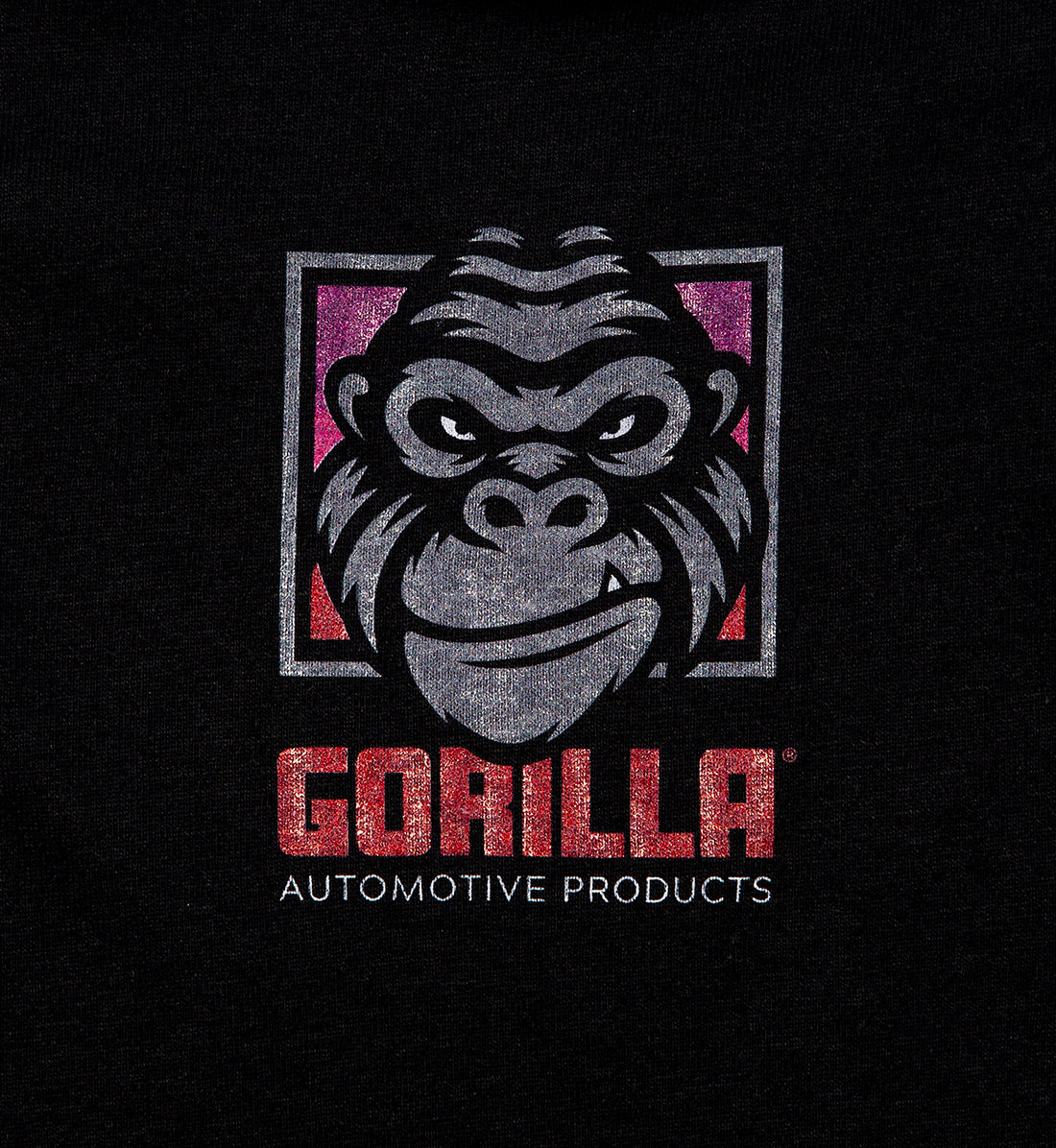 Women's black Gorilla Automotive tank top with a fitted design and logo detail.