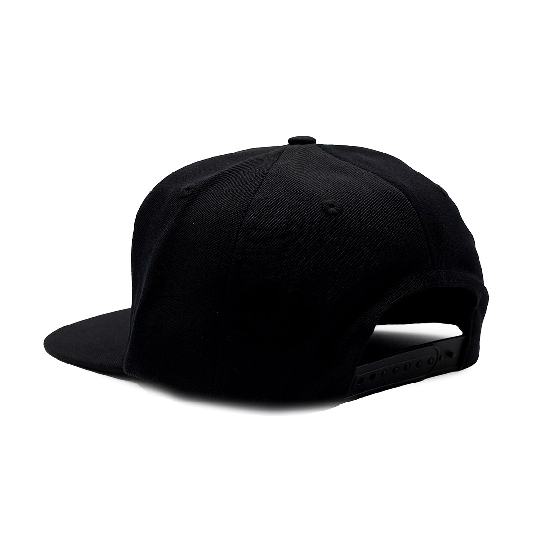 Hoonigan H LEAGUE Snapback Hat with adjustable strap and embroidered logo on the front, featuring a black and white color scheme.