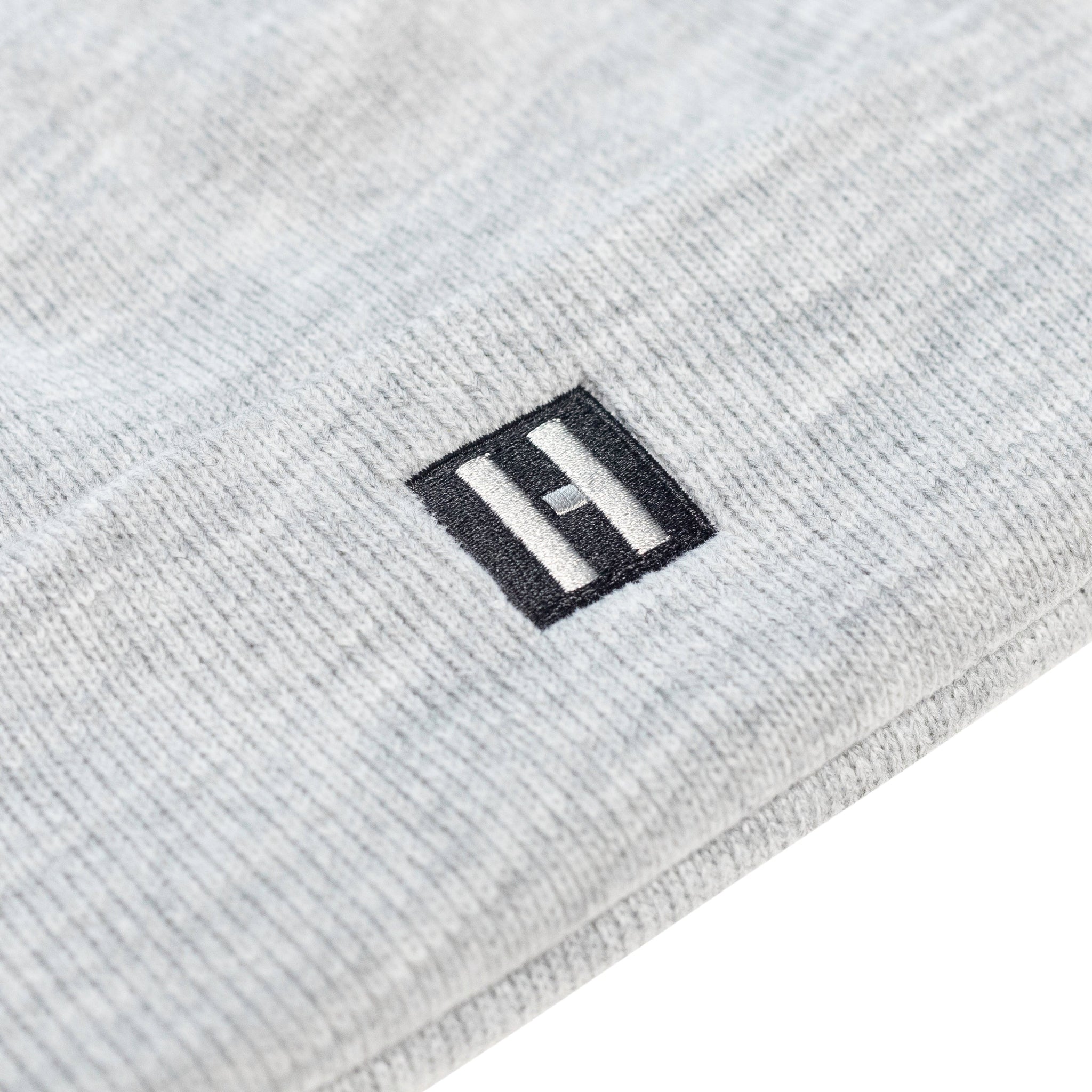 Gray Hoonigan CLASSIC H ICON beanie featuring a prominent 'H' logo on the front.