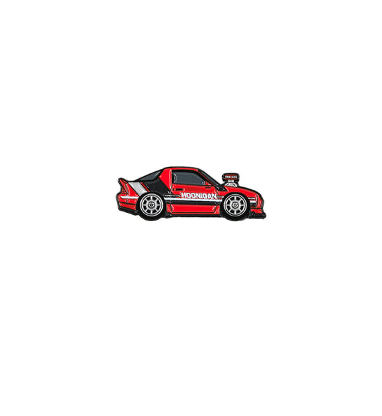 Hoonigan X Leen Customs BIG BLOCK CAMARO collectible pin featuring a detailed side view of the iconic car design.
