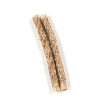 Close-up of a brown, fibrous safety strip from the Hoonigan OH SH*T Safety Kit on a white background.