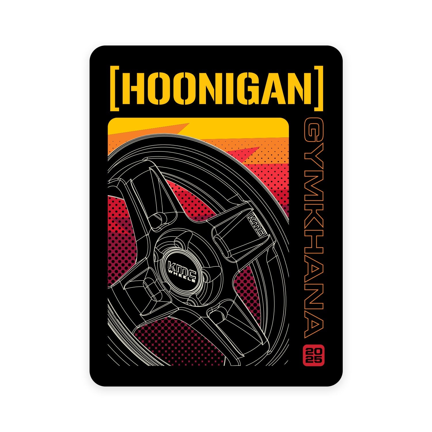 Hoonigan GYMKHANA AUSSIE SHRED HKR Sticker (4")