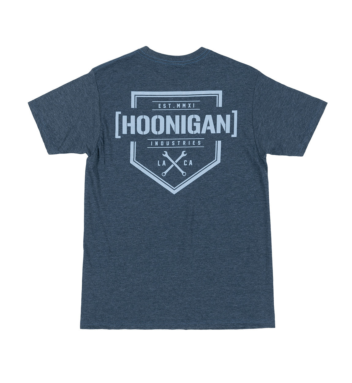 Hoonigan BRACKET X LOGO Short Sleeve Tee in black featuring bold white logo graphic.