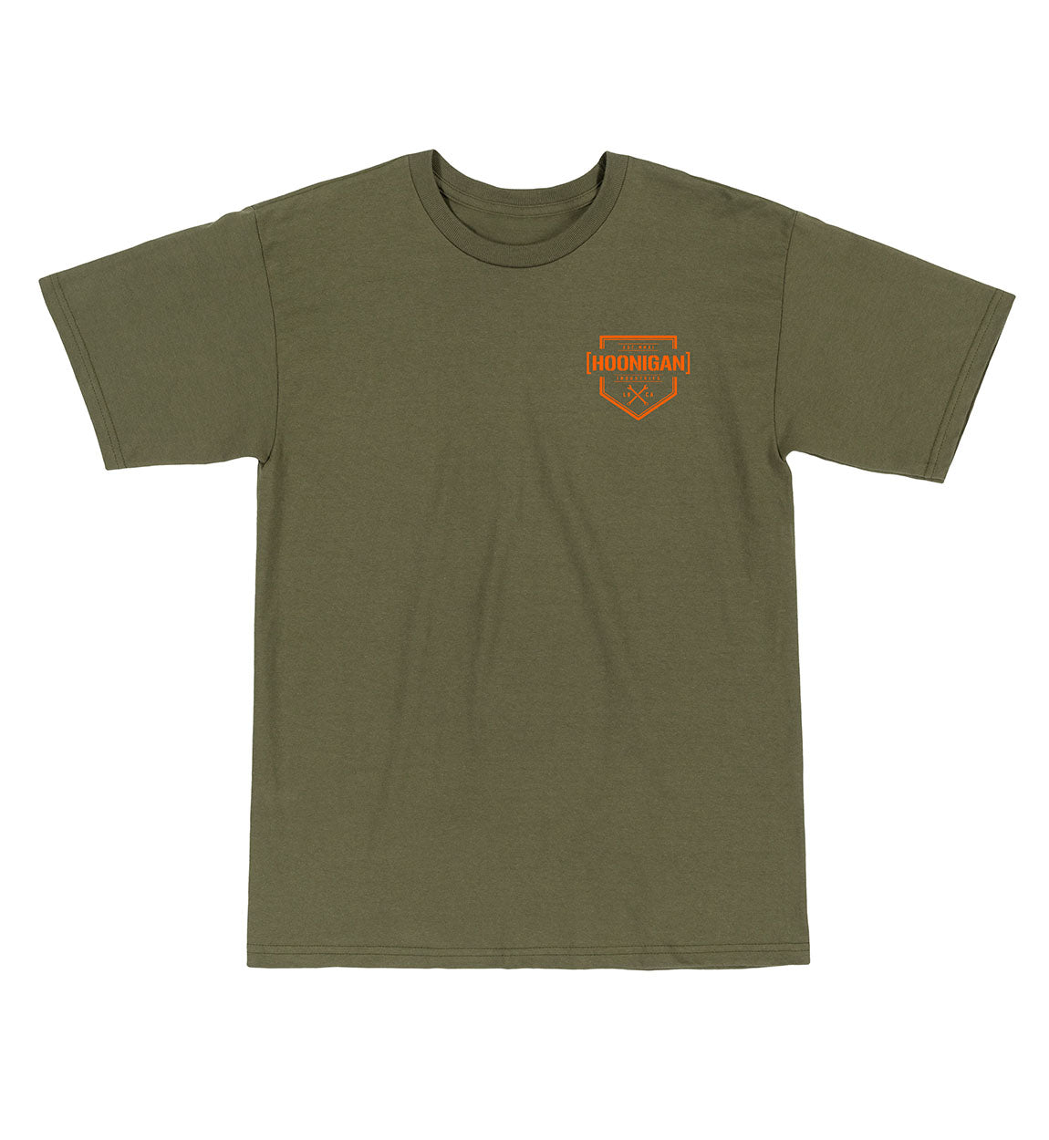 Hoonigan BRACKET X LOGO short sleeve tee in black featuring bold white graphic logo on the chest.