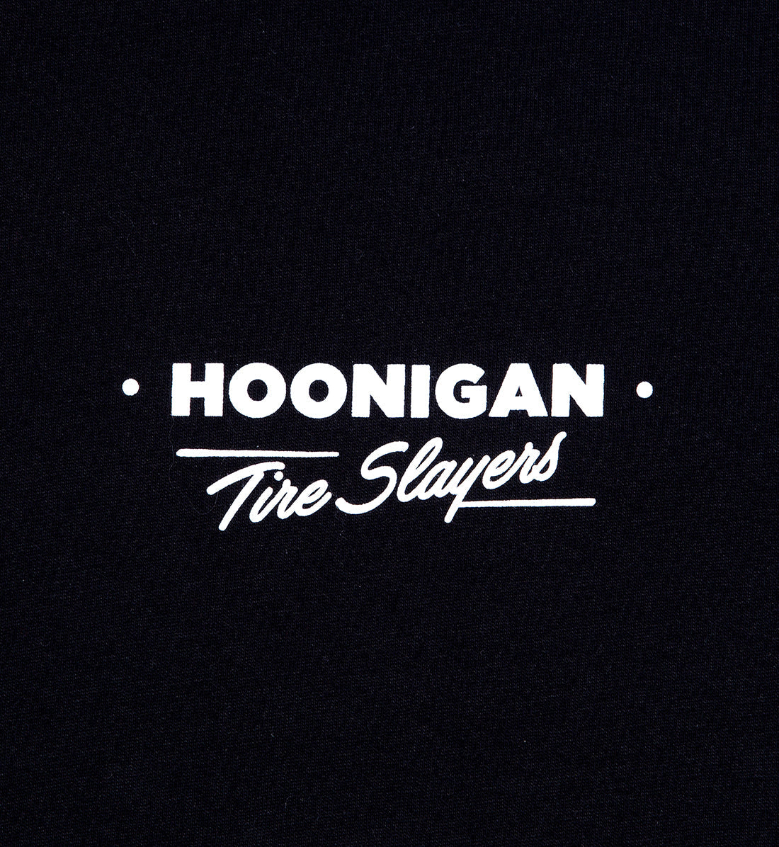 Black Hoonigan CHEATER SLICKS short sleeve t-shirt featuring a front graphic design.
