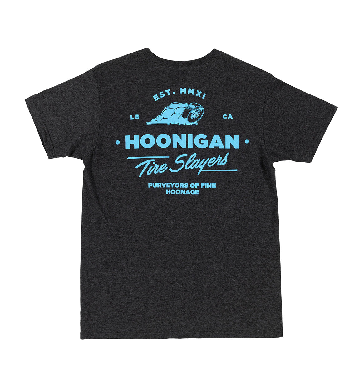 Hoonigan CHEATER SLICKS Short Sleeve Tee in black featuring graphic print on the front.