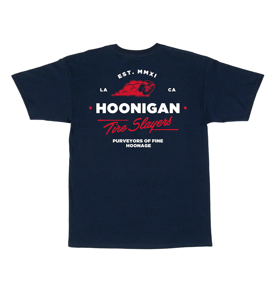 Hoonigan CHEATER SLICKS short sleeve tee featuring bold graphic design on a black background.