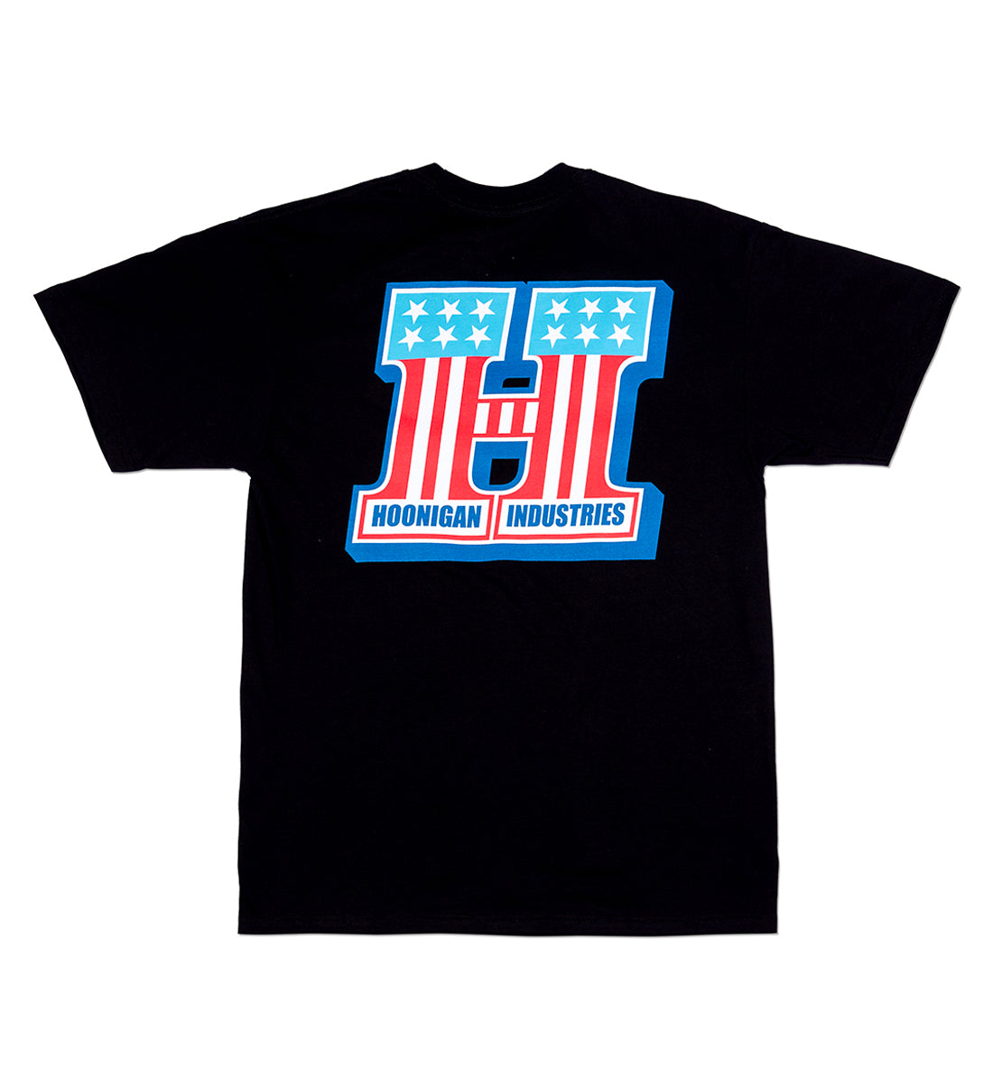 Hoonigan HARDTAIL short sleeve tee in black featuring a graphic design on the back.