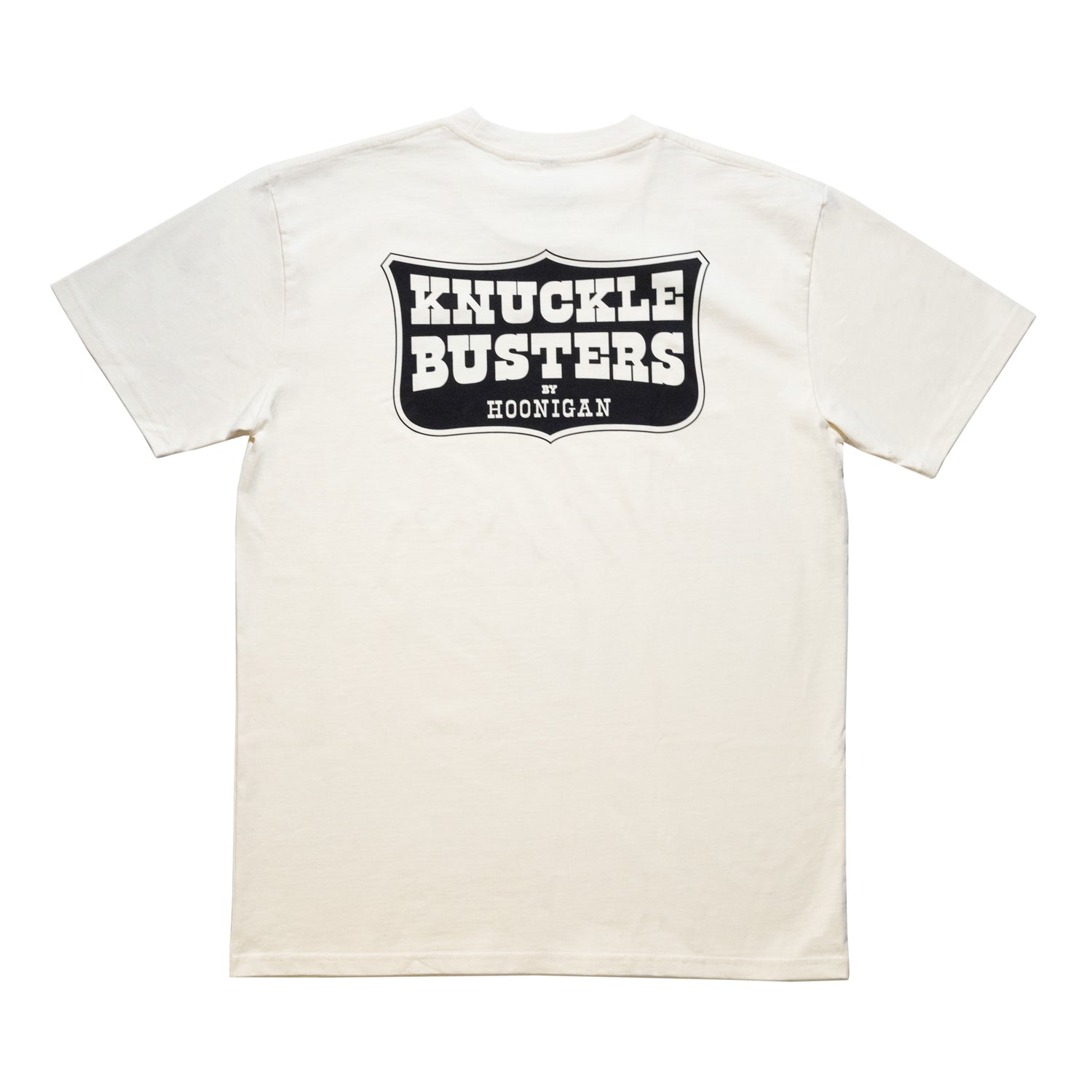 Hoonigan BELT SANDER Short Sleeve Tee featuring a bold graphic design on a black background.