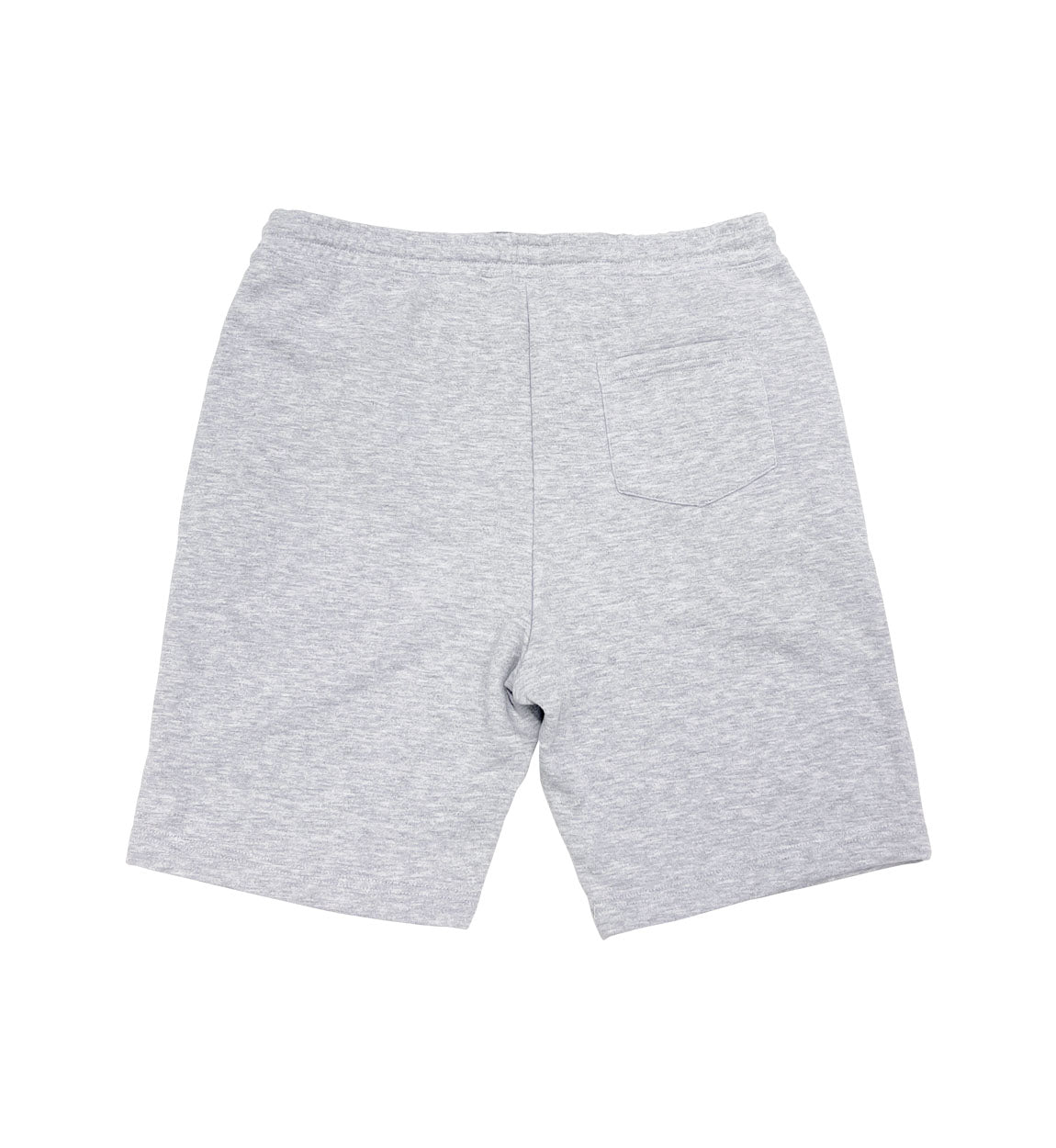 Hoonigan WORLDWIDE fleece shorts in heather gray, featuring an elastic waistband and side pockets.