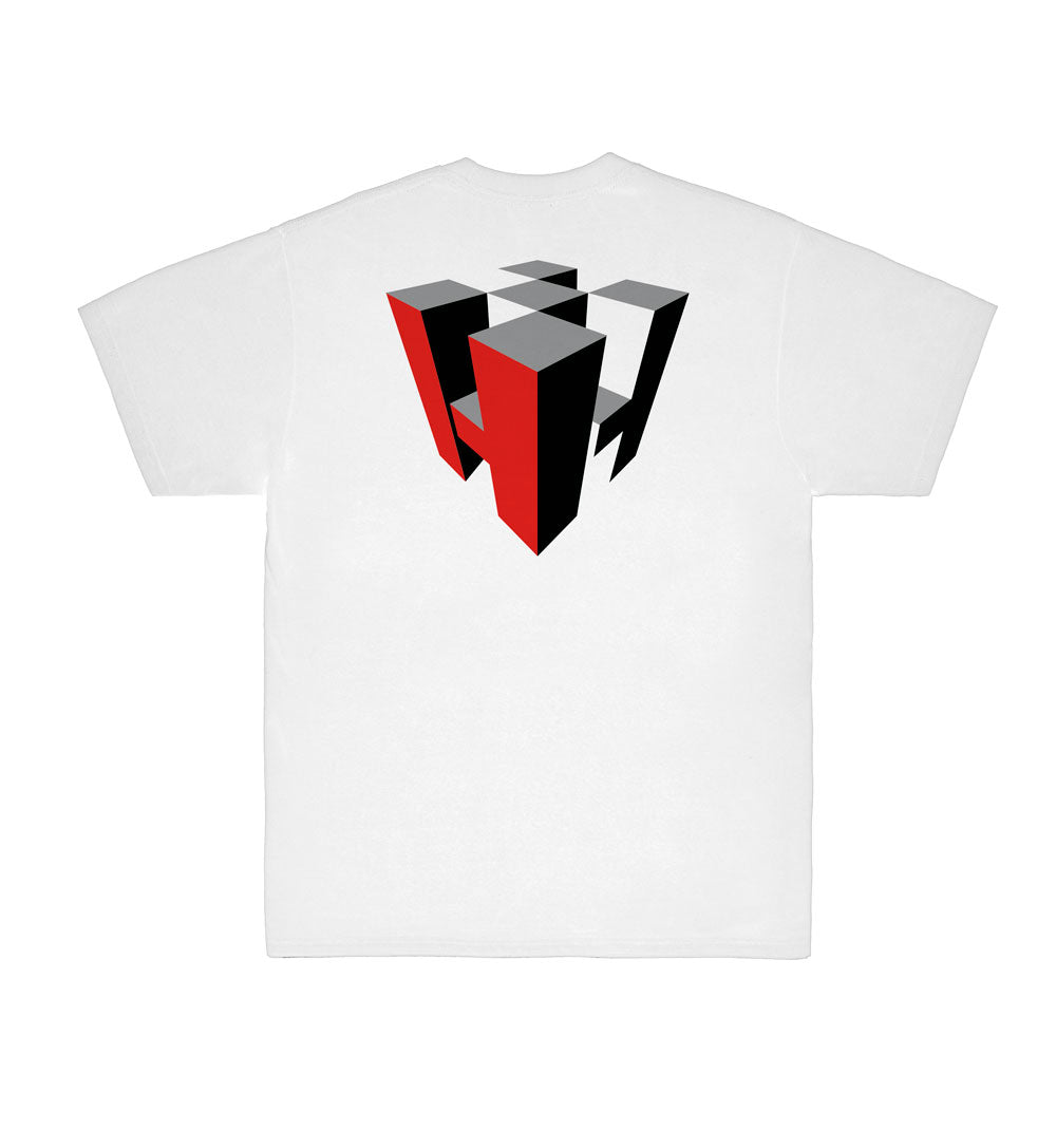 Hoonigan BIG BLOCK Short Sleeve Tee in black with white graphic logo on chest.
