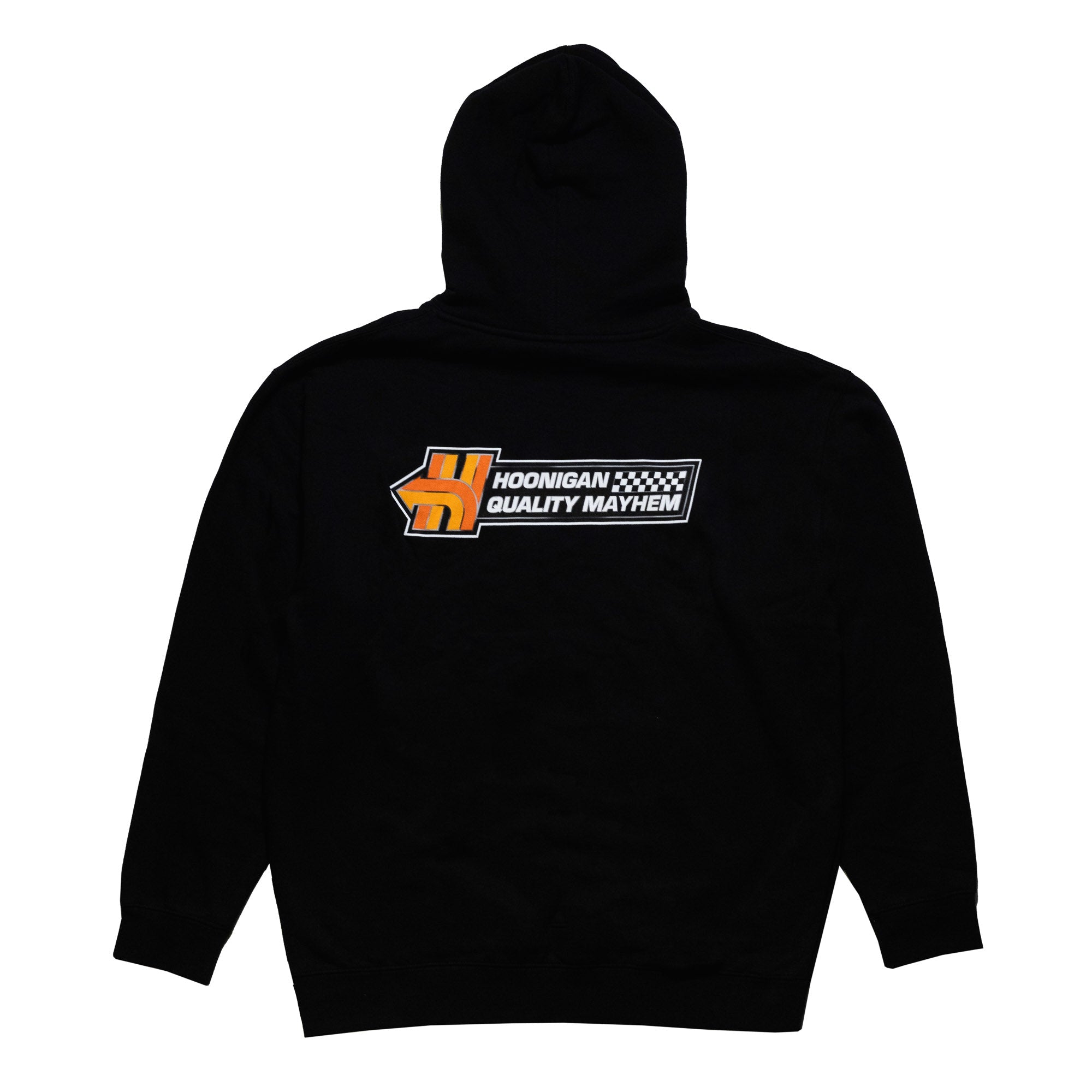 Hoonigan HNX Pullover Hoodie in black, featuring a bold graphic logo on the front and a drawstring hood.