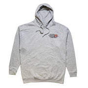 Hoonigan HOONARCHY pullover hoodie in black, featuring a bold white logo and graphic designs on the front.