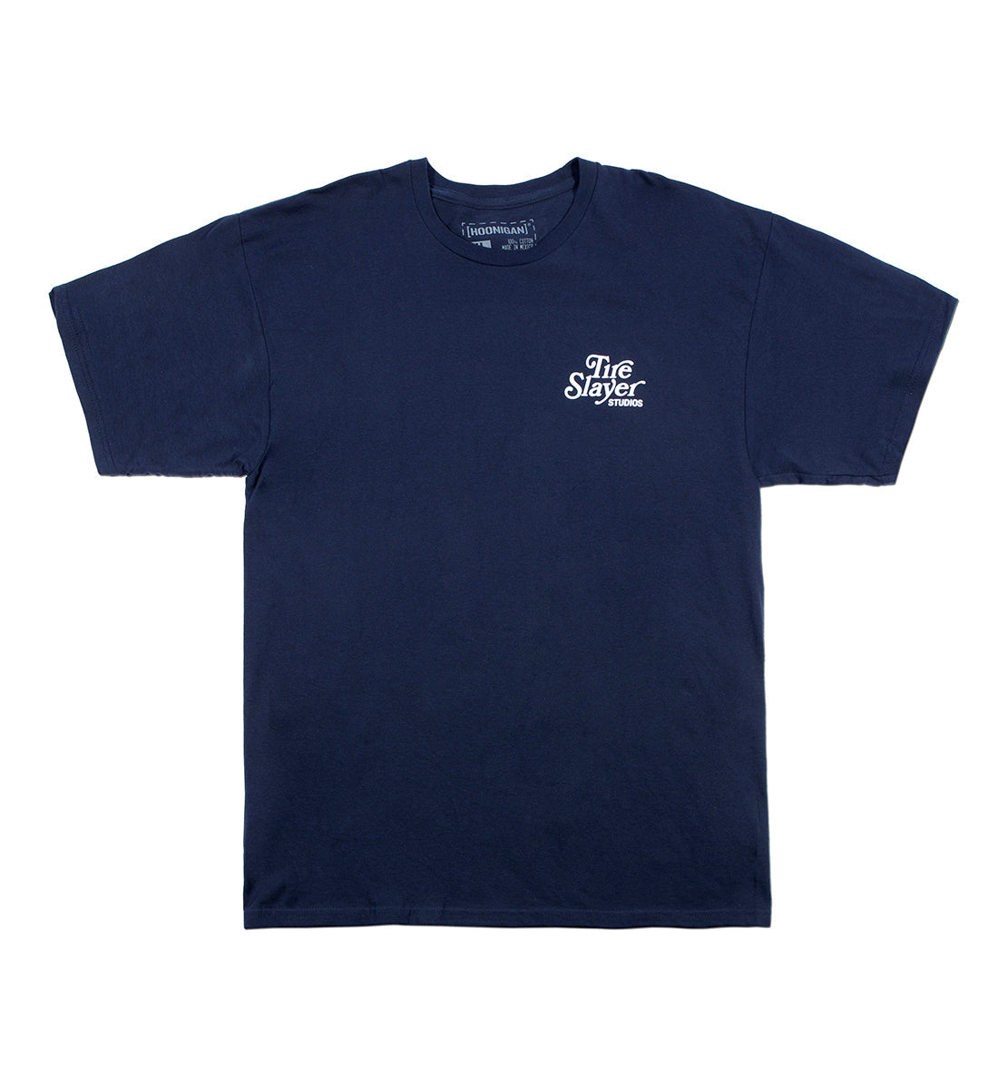 Hoonigan STORE short sleeve tee featuring a bold graphic design on the front.