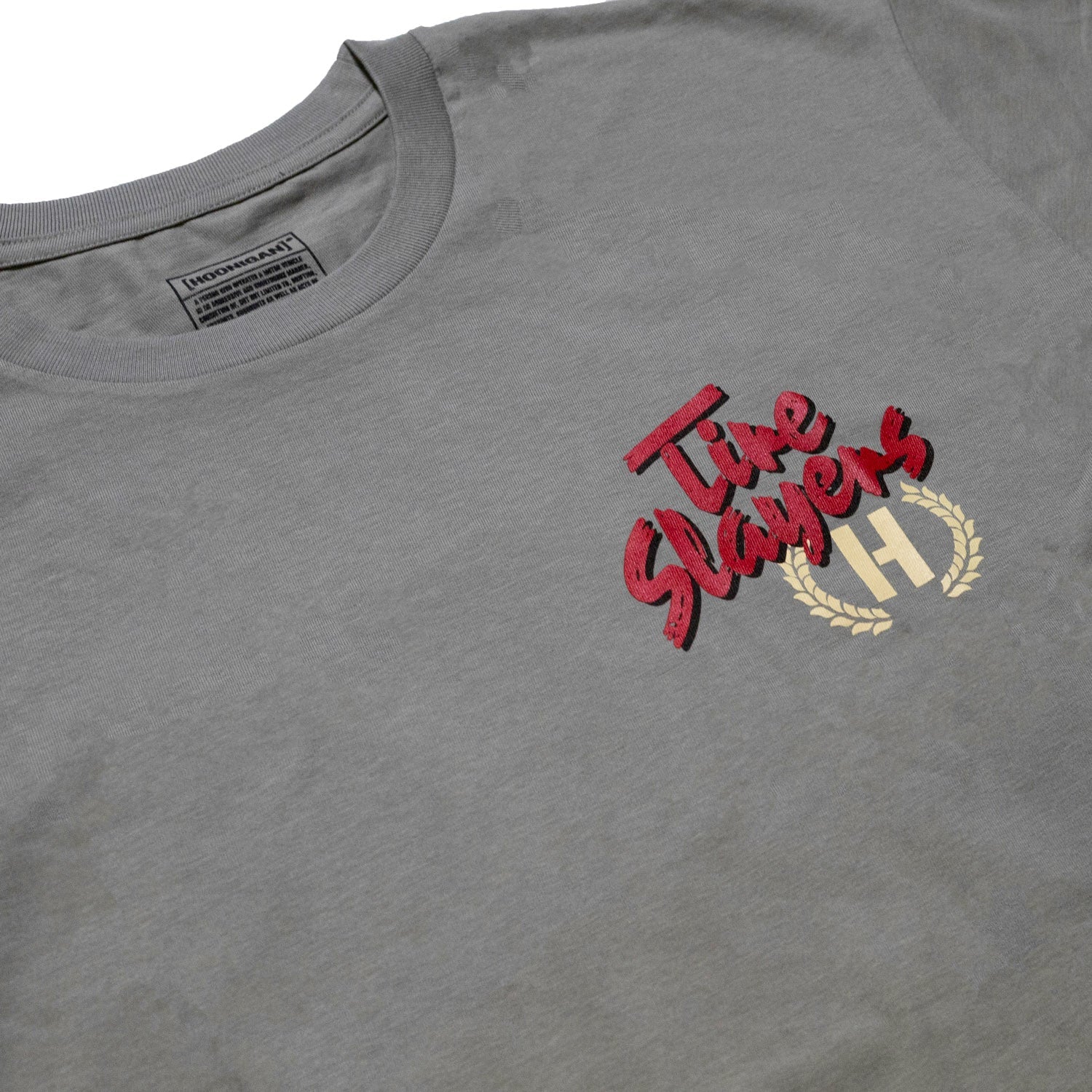 Hoonigan MAYHEM ROAD Short Sleeve Tee featuring a bold graphic design on a black background.