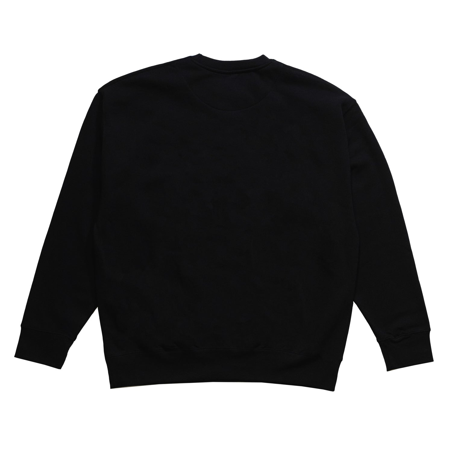 Hoonigan HALFTONE pullover sweatshirt in black featuring a bold, colorful graphic logo on the front.