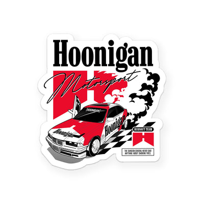 Hoonigan BURNOUT TEAM Sticker (4")