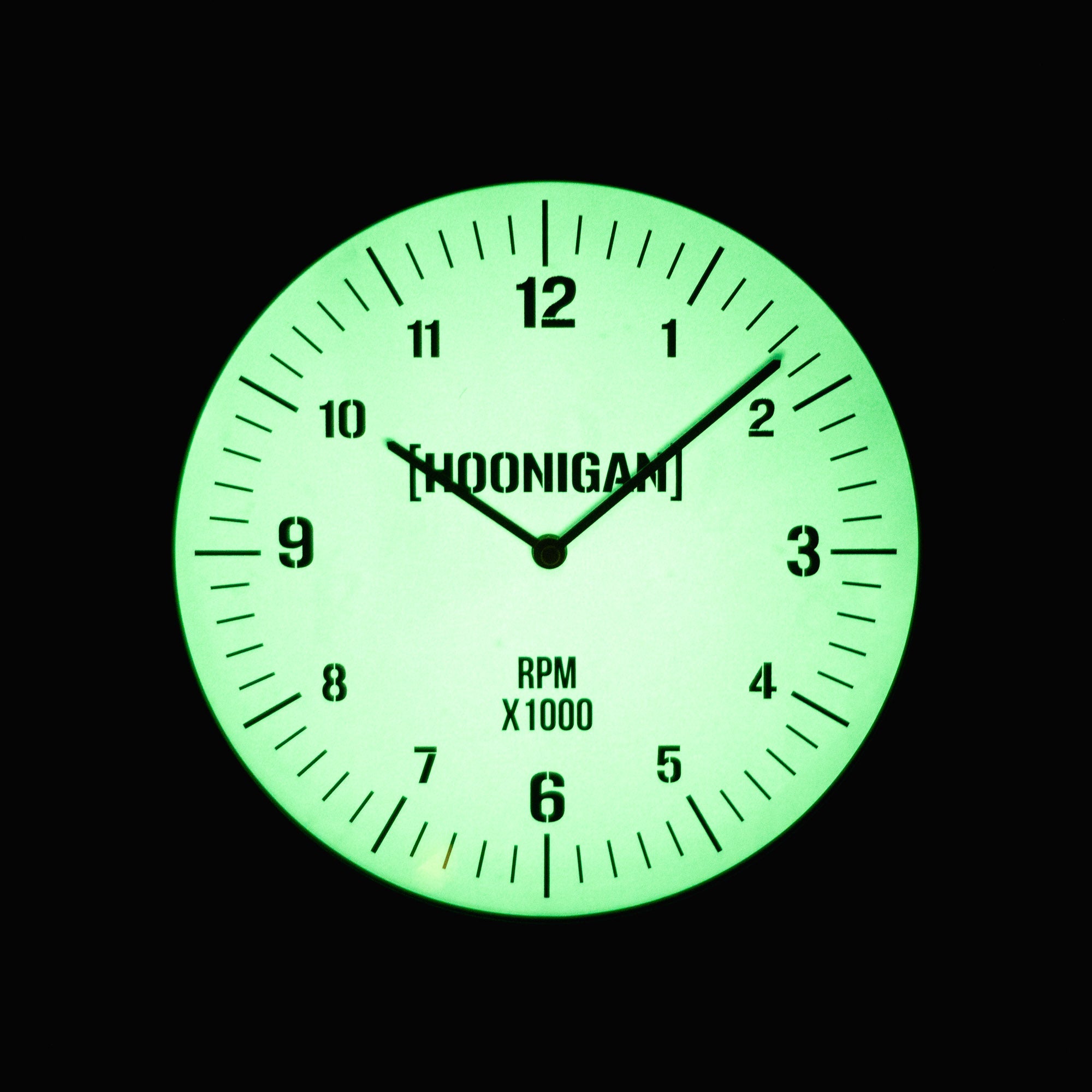 Hoonigan RPM Glow Clock