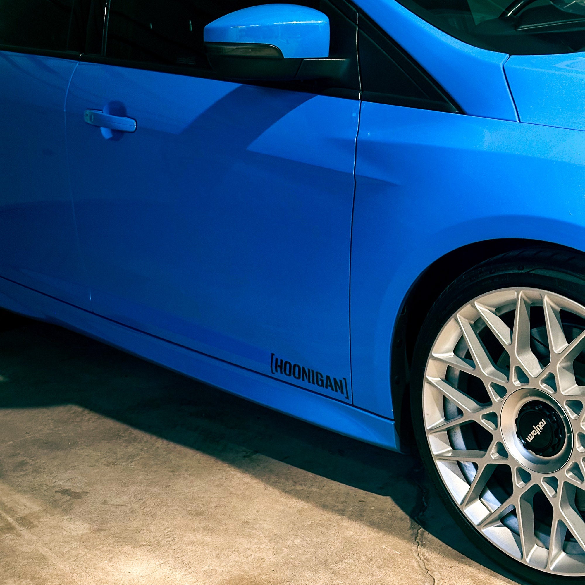 Hoonigan SMALL DIE CUT CENSOR BAR BRACKET LOGO Sticker (10")
