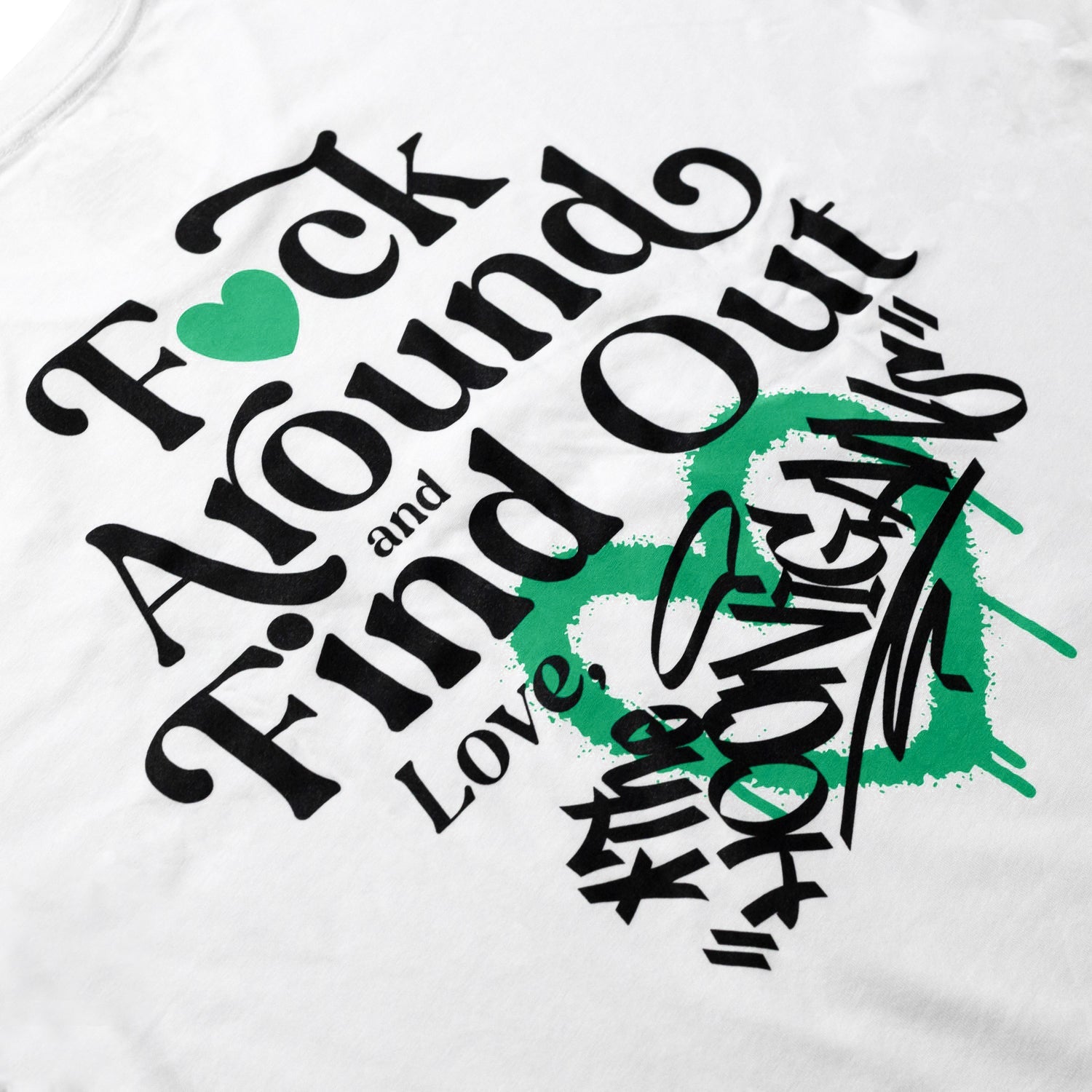 Hoonigan FIND OUT 2.0 Short Sleeve Tee in black with bold logo graphic on the front.