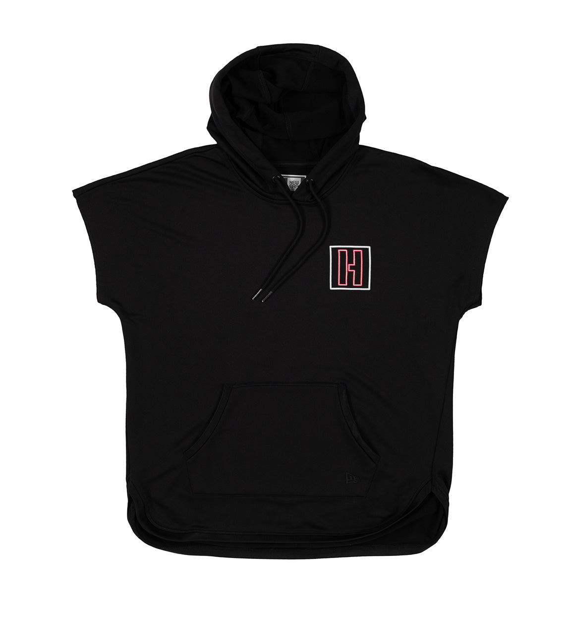 Hoonigan women's Leah Pruett LP ENERGY short sleeve pullover hoodie in black with white graphic design.