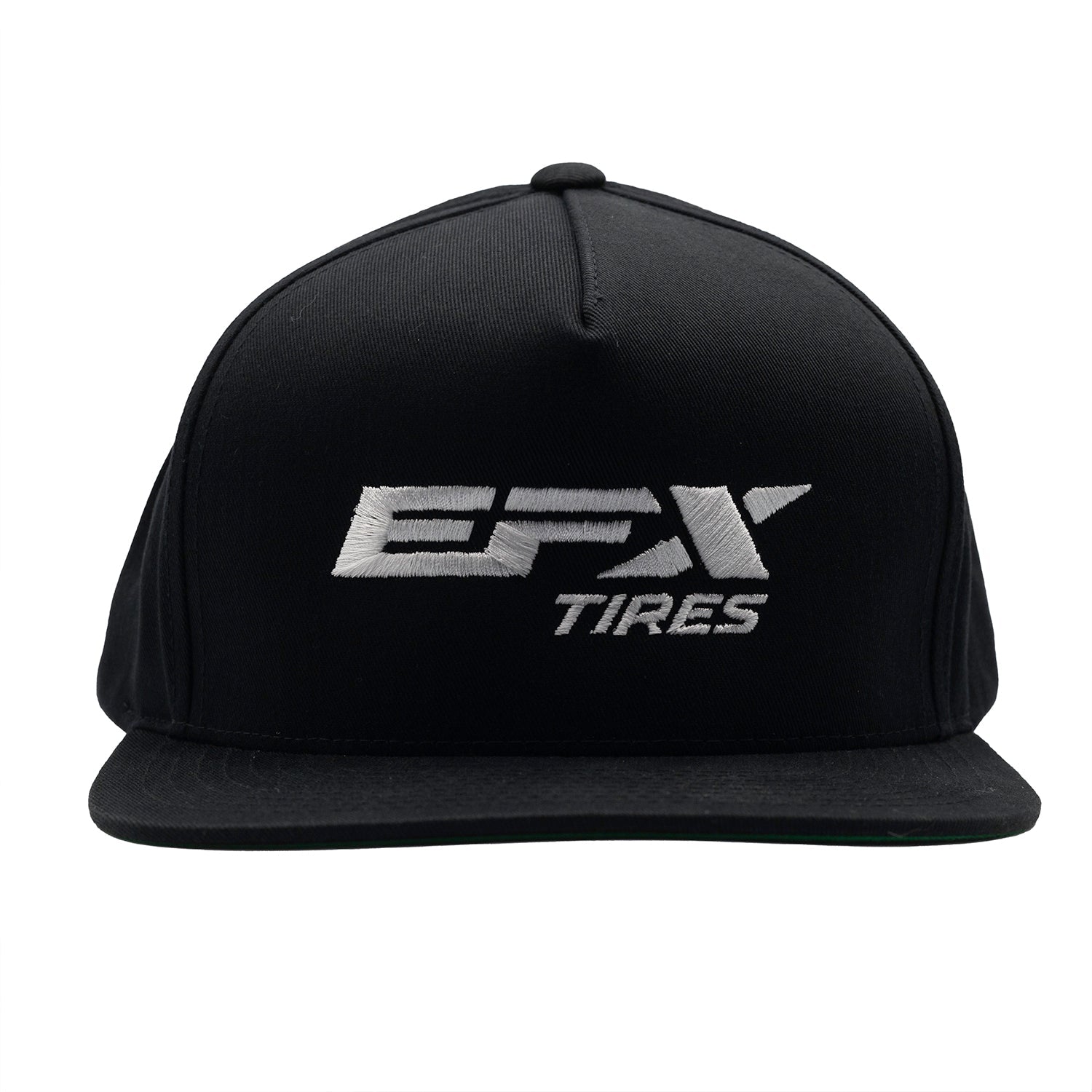 EFX LOGO Snapback Hat featuring a bold logo design in black and white on a fitted snapback cap, set against a neutral background.