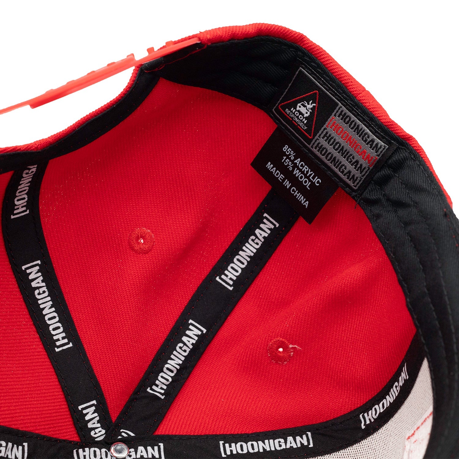 Hoonigan CENSOR BAR snapback hat with embroidered logo on front and adjustable snapback closure.