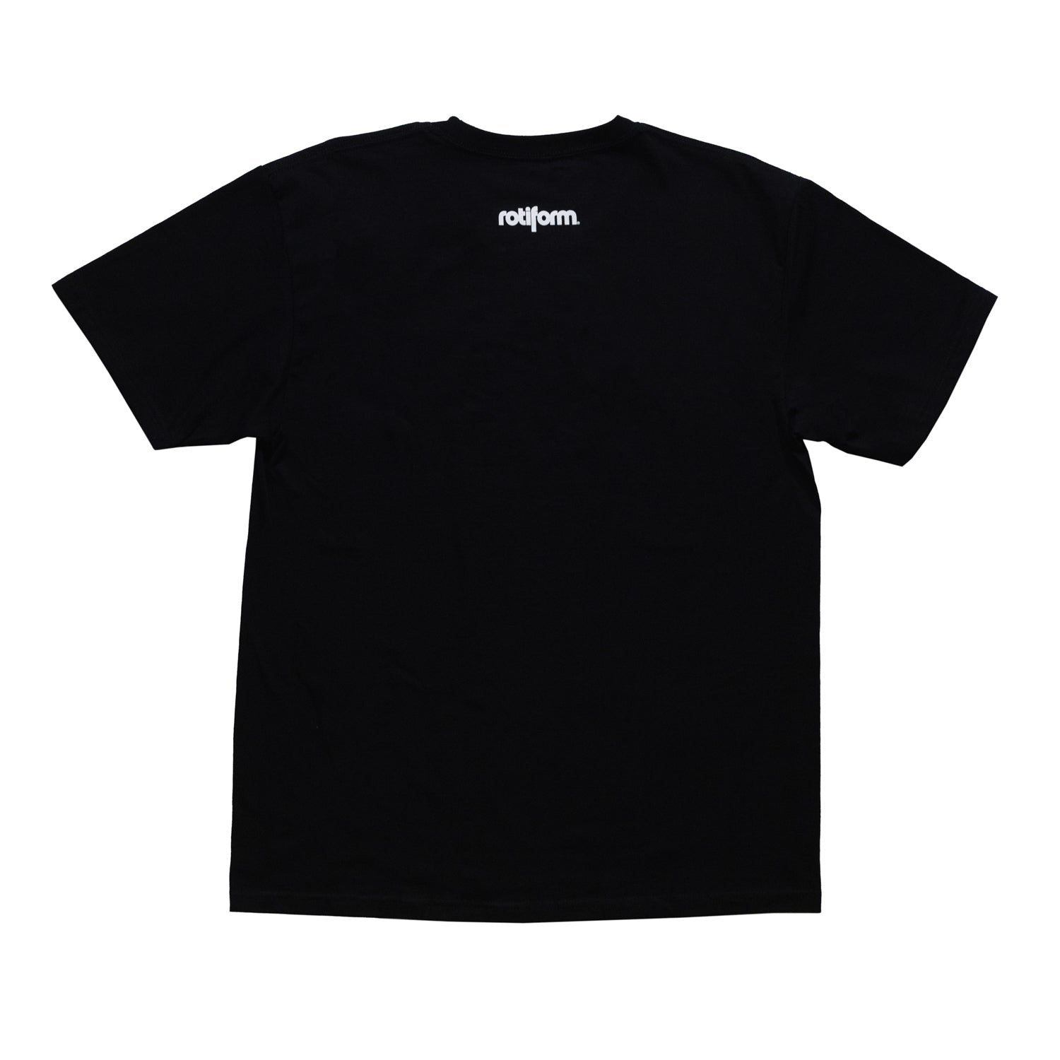 Rotiform SD SERIES Short Sleeve Tee in black with a white logo, displayed on a neutral background.