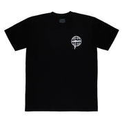 Black short sleeve t-shirt featuring a white Rotiform logo on the front, ideal for automotive enthusiasts.