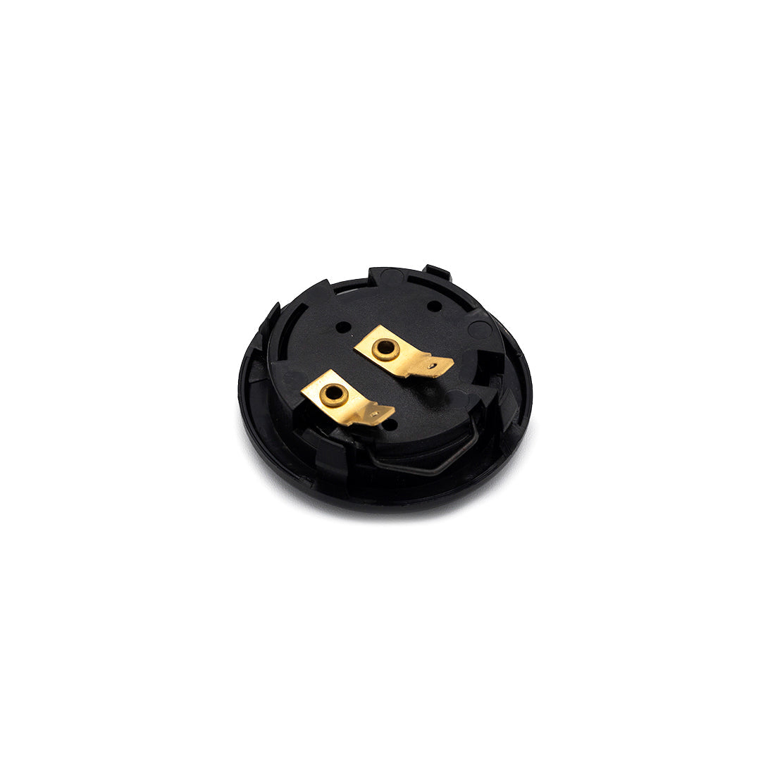 Hoonigan H BOX HORN Button with black housing and red Hoonigan logo, designed for automotive enthusiasts.