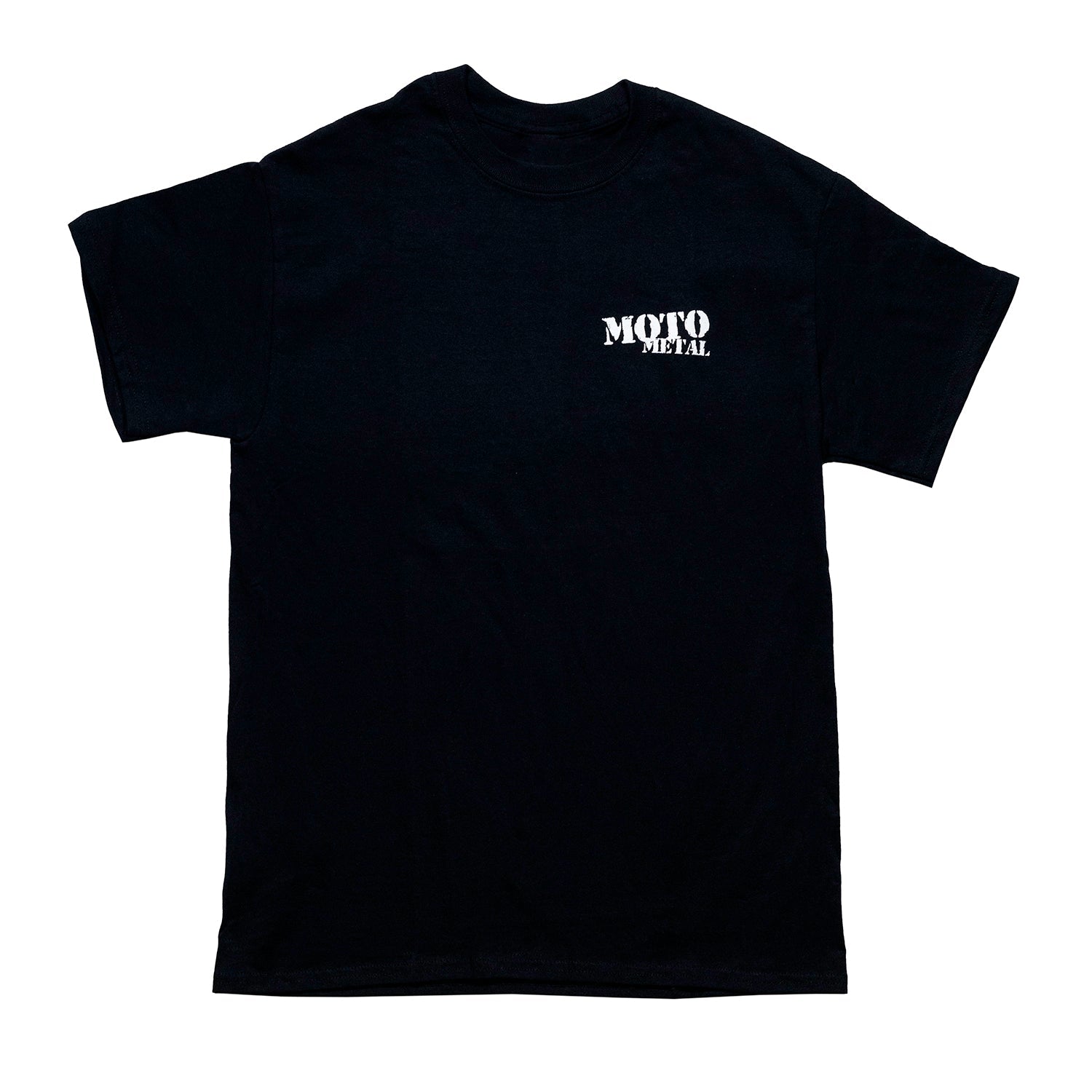 Moto Metal LEGACY Short Sleeve Tee in black with a bold graphic design.
