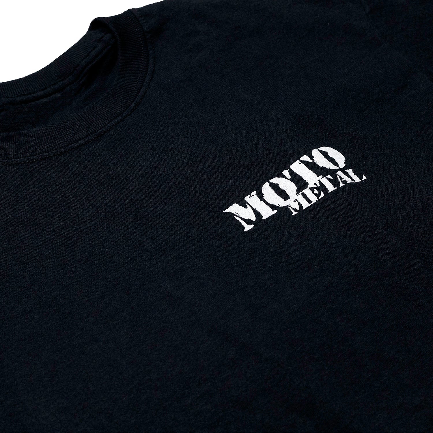 Moto Metal LEGACY Short Sleeve Tee in black featuring a bold logo design on the front.