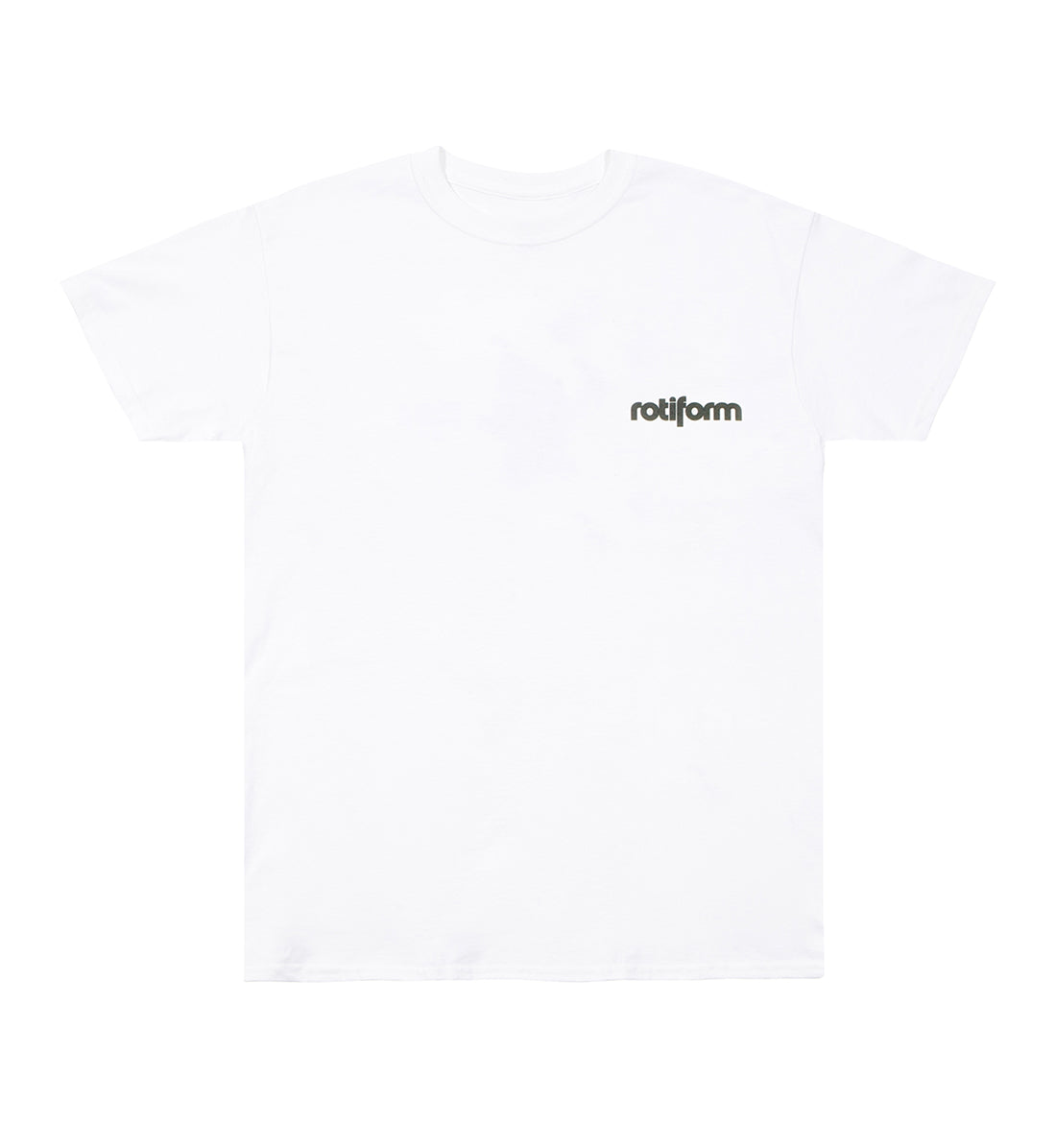 Rotiform STAPLE Short Sleeve Tee in black featuring a bold white Rotiform logo on the front.