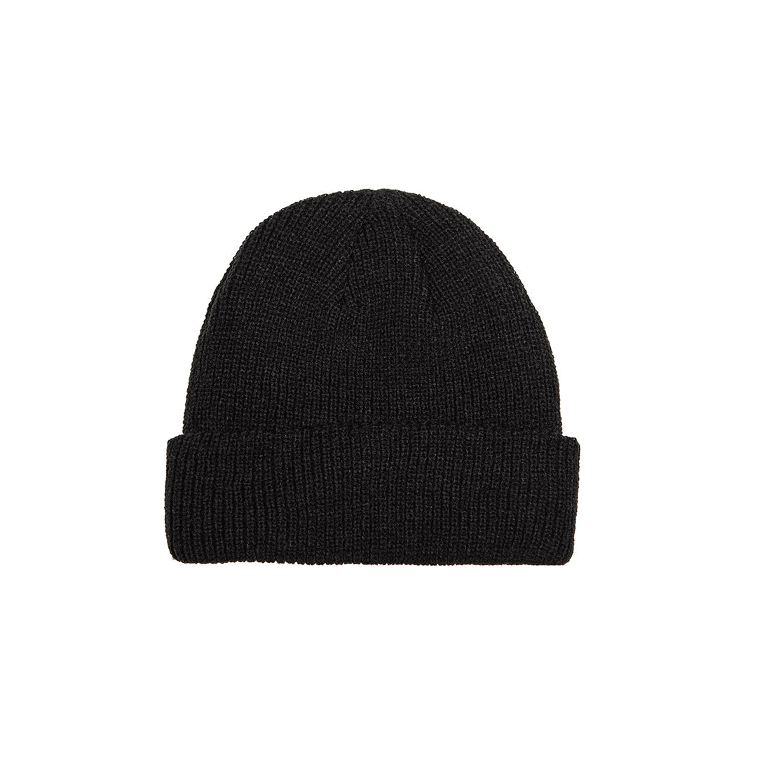 Rotiform Motorsports Division beanie in black featuring a white logo on the front and a ribbed knit design.