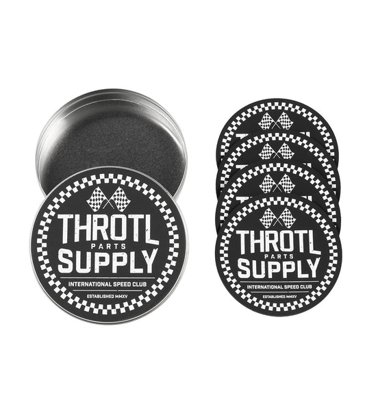 Throtl CHECKERED BADGE Coaster Set