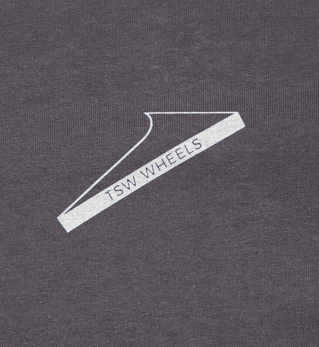 TSW DROPPERS Short Sleeve Tee in charcoal gray, featuring a front pocket and a relaxed fit.