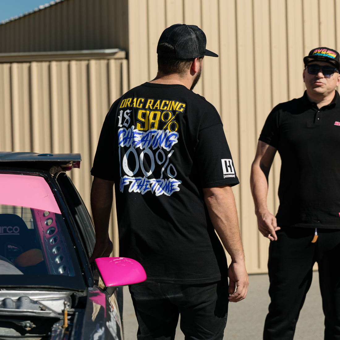 Hoonigan THIS VS THAT Short Sleeve Tee featuring a bold graphic on a black background.