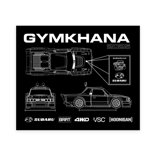 Hoonigan GYMKHANA AUSSIE SHRED BRAT SPEC Sticker (4")