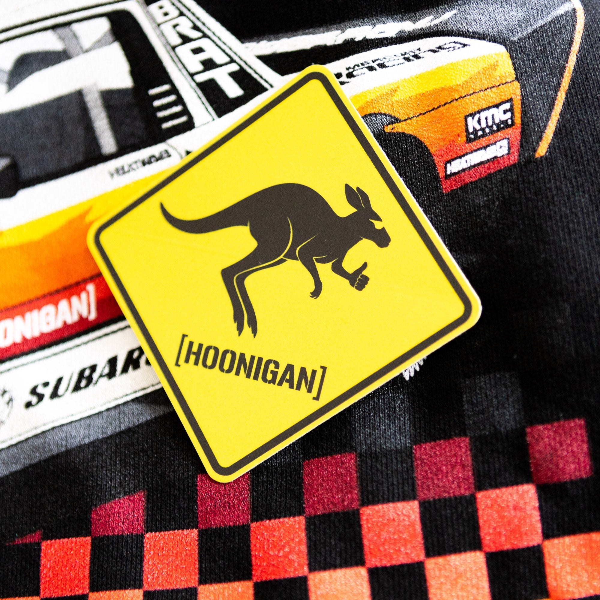 Hoonigan GYMKHANA AUSSIE SHRED KANGAROO Sticker (3.6")