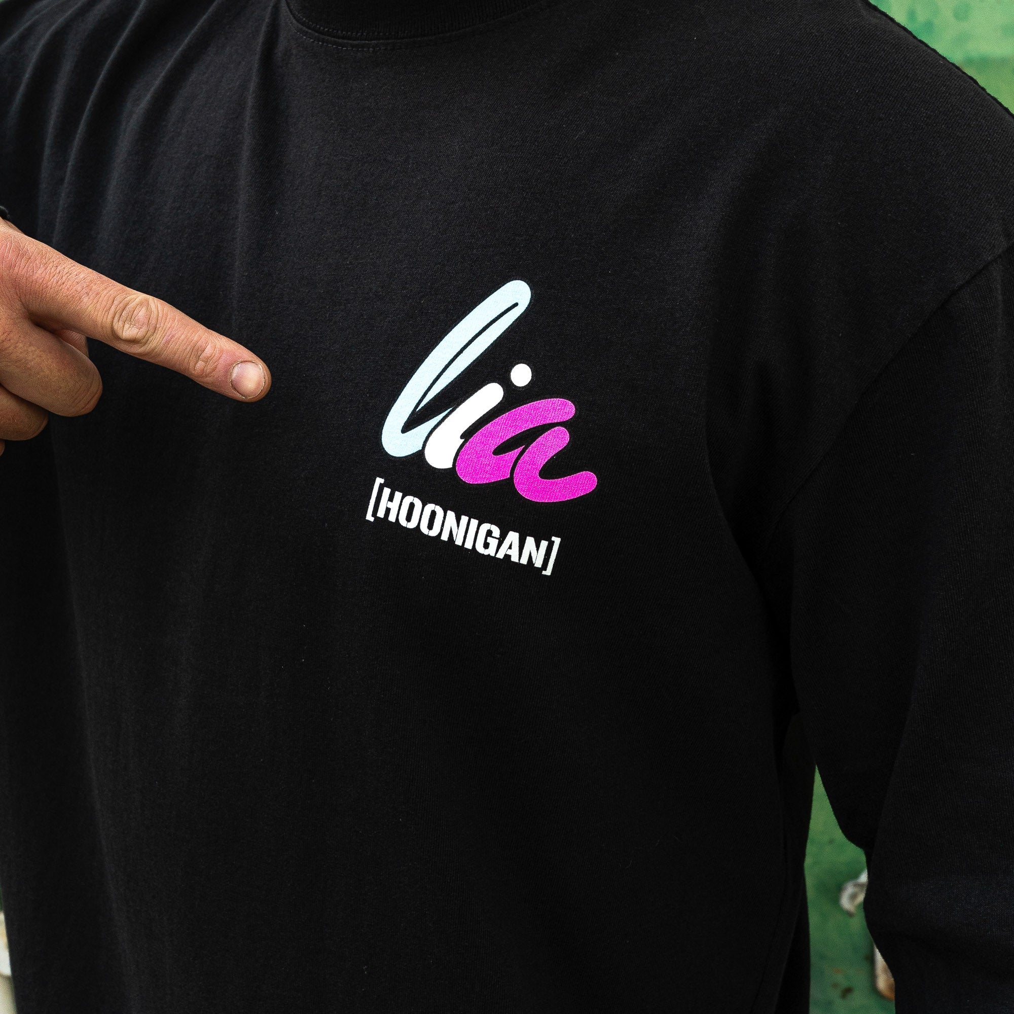 Hoonigan x Lia Block SCRIPT Long Sleeve T-Shirt