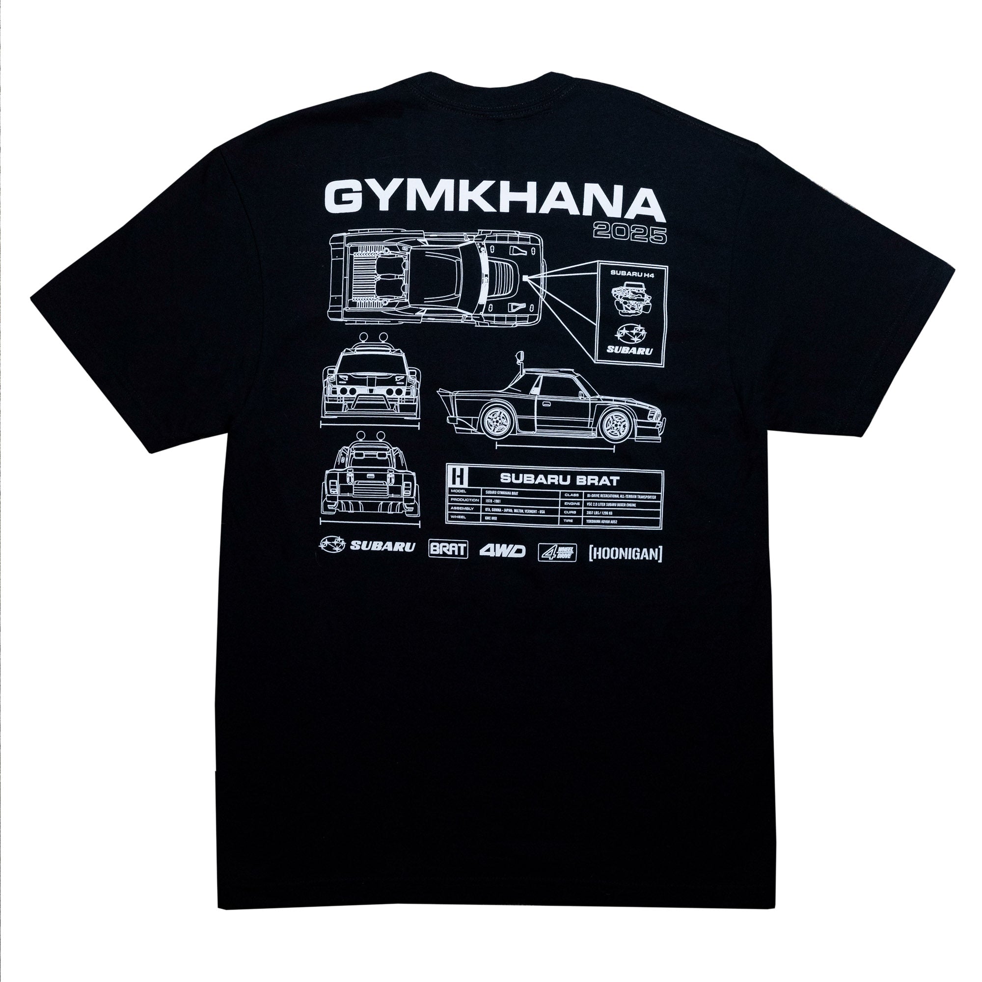 Hoonigan GYMKHANA AUSSIE SHRED BRAT SPEC Short Sleeve T-Shirt