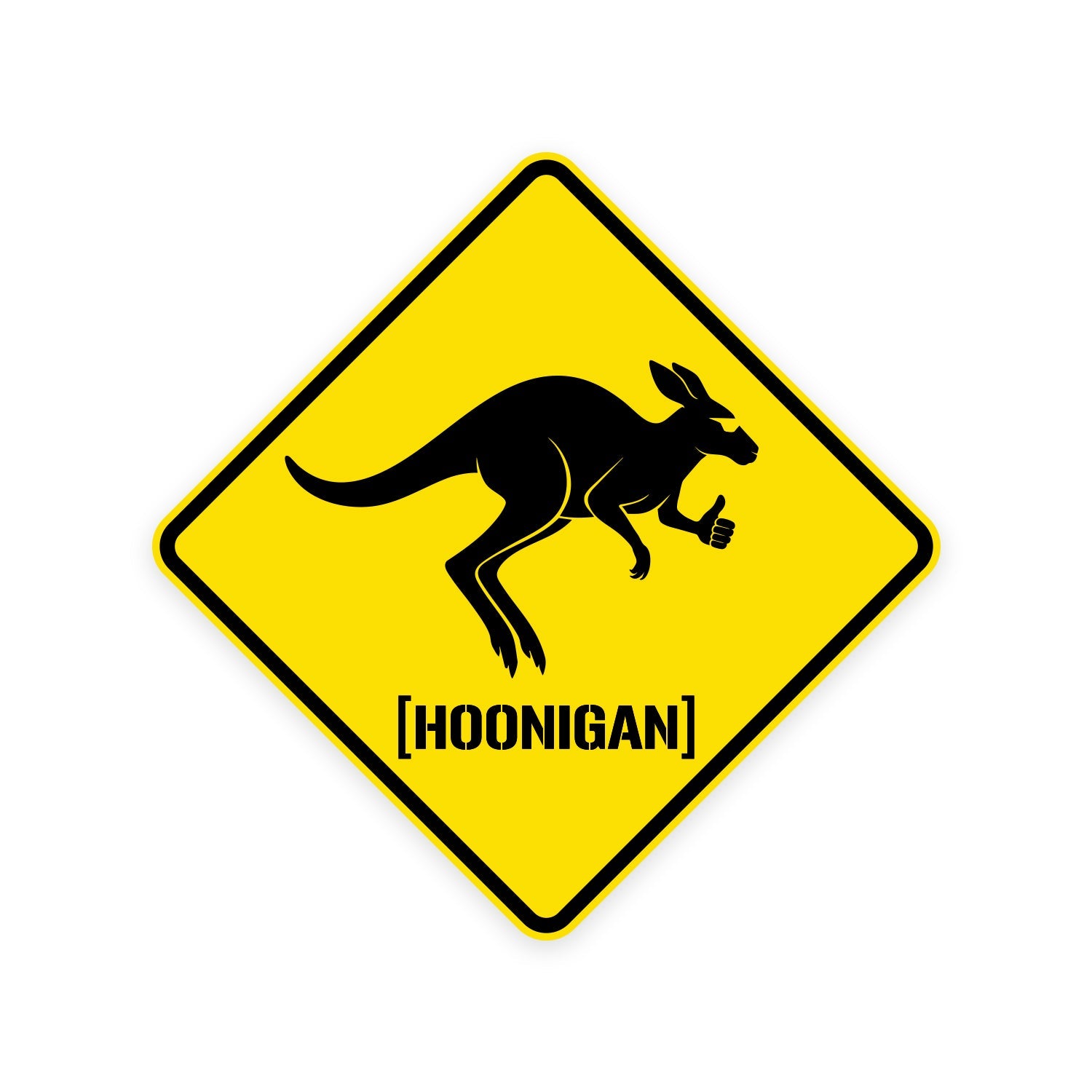 Hoonigan GYMKHANA AUSSIE SHRED KANGAROO Sticker (3.6")
