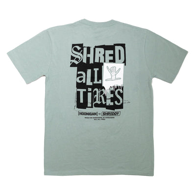 Hoonigan x Shreddy SHRED ALL TIRES Short Sleeve T-Shirt