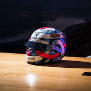 Hoonigan x Lia Block HELMET Short Sleeve T-Shirt featuring a vibrant helmet design inspired by motorsport culture.