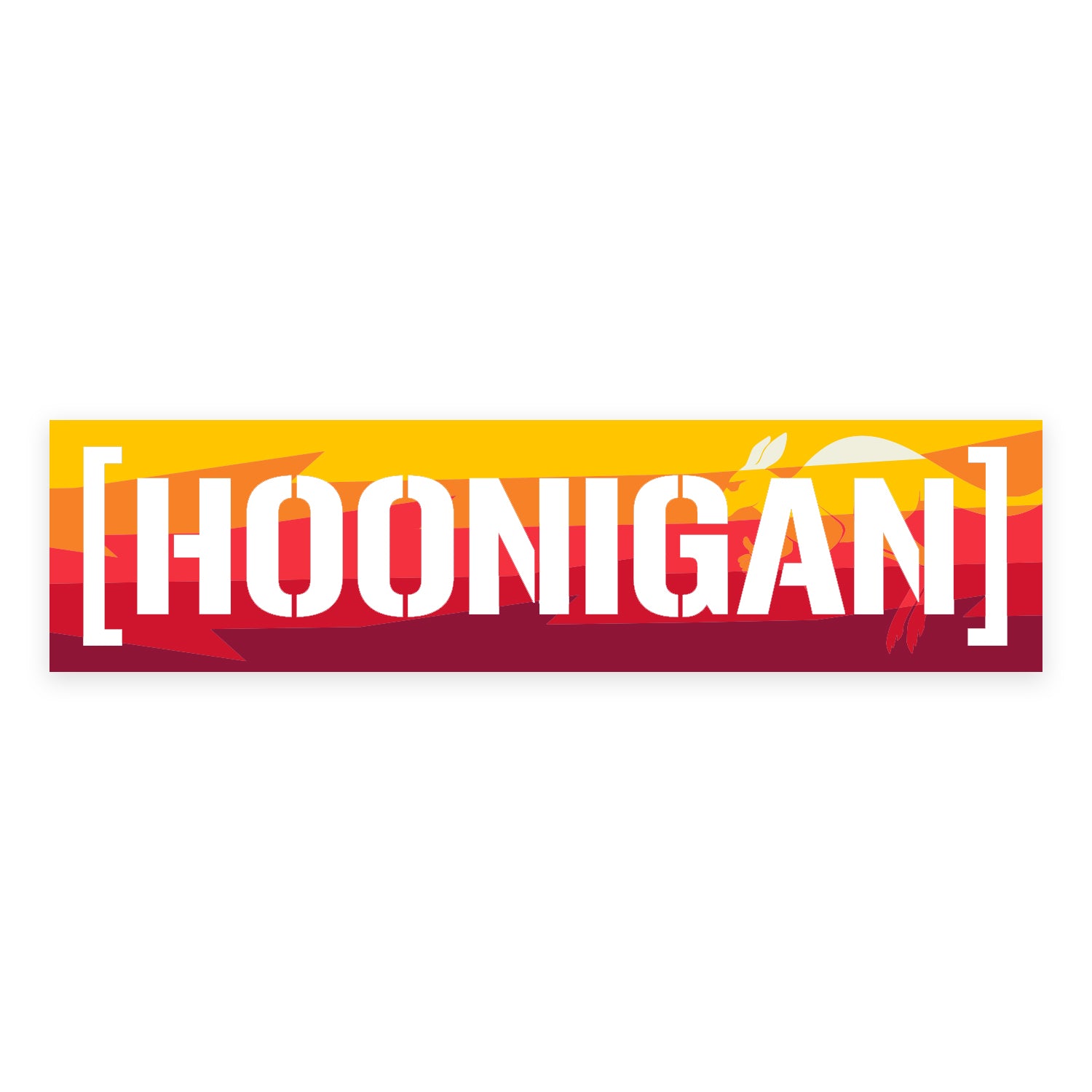 Hoonigan GYMKHANA AUSSIE SHRED Censor Bar Sticker (8")